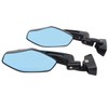 NewYall Pair Black Racing Rear view Mirror Double Adjustment Sport