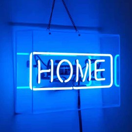 Neon Signs Home Real Glass Beer Bar Pub Party Room Garage Home Wall Windows Display Handcraft Gift Neon Light 14x9