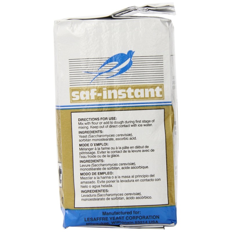 LeSaffre Saf-Instant Yeast, Gold, 1 Pound