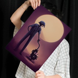 Nacnic Mechanic in T. Burton style. Illustrations of Jobs and Trades inspired by Burton's Dark and Goth art. Interior Design and Decoration. Size A3