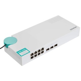 QNAP QSW-308S 10GbE Switch, with 3-Port 10G SFP+ and 8-Port Gigabit Unmanaged Switch