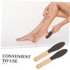 PACKOVE 2pcs Wood Foot Rasp Dead Skin Exfoliator for Men