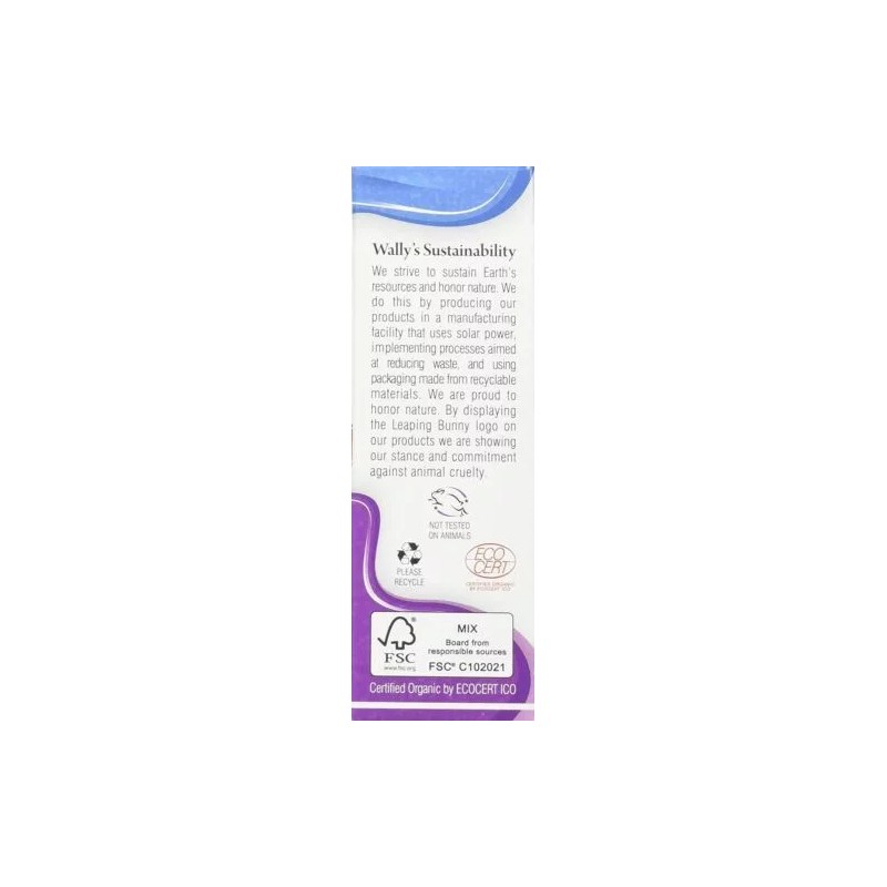 Wally's Natural Products Organic Ear Oil Drops Healthy Ear Support