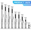 SPOKKI 11 Pcs 25~150L High Magnetic Drill Bit Set, Anti-Slip