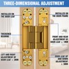 Eegoowa 6" Hidden Door Hinge/Invisible Door Silent Door Hinge 180