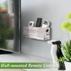 DRASTAR Wall Remote Holder,Remote Control Holder with 3 Slots, Remote