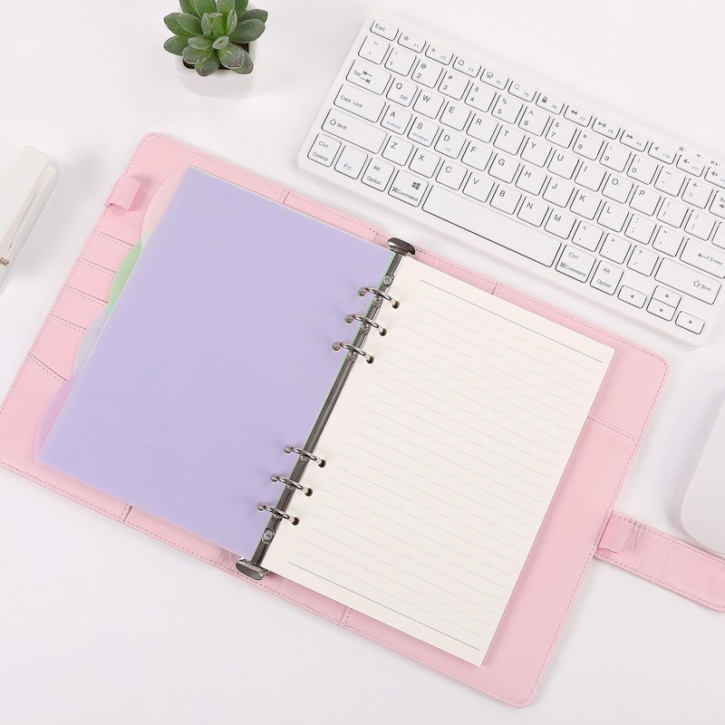 SKYDYE A5 Ring Binder, Ring Binder A5 Refillable, 135 Sheets