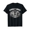 Gorilla Mode Gym Ape Fitness Trainer Swole Monkey T-Shirt, black