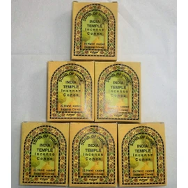 Song of India - India Temple Incense Cones. 6 x 25 = 150 Cones Total