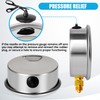 Hansfelds 0-160bar Pressure Gauge Liquid Filled 1/4''BSP Lower Mount 63mm