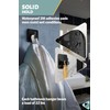 Menz 6-Pack Adhesive Towel Hooks for Bathrooms, Black - Durable