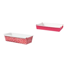 Demmler Baking Mould Set - Contains Baking and Casserole Dish and XXL Baking Tin - Colour: Red - Total of 5 - Made in Germany