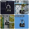 1 Pack disecu 4-Digit Combination Lock, Waterproof Outdoor Padlock for