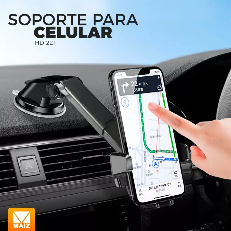 Maíz Soporte Base Celular Holder Auto Carro Tablero Ventosa 360