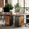 DEVAISE 3 Drawer Wood Mobile File Cabinet, Rolling Filing Cabinet