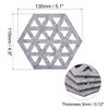 sourcing map Felt Coasters, 4pcs Hexagonal Pad Coaster for Drink