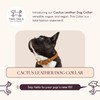 Two Tails Pet Company Cactus Leather Dog Collar - Eco-Friendly,