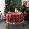 auons Christmas Tablecloth Red Checkered Table Cloth for Rectangle Tables,