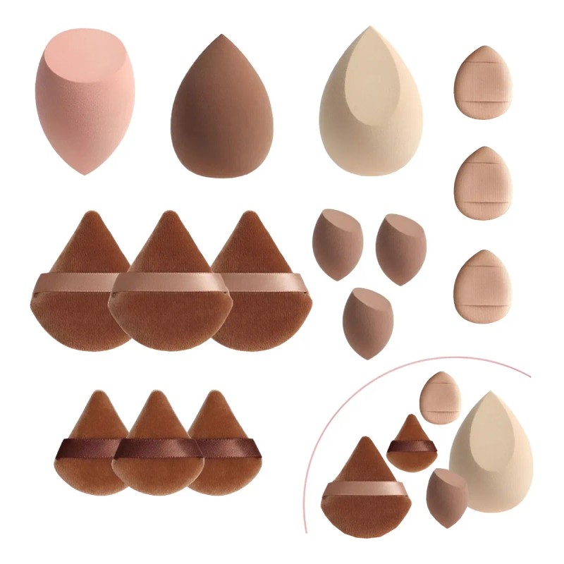 Esponja Maquillaje En Polvo 15 Pcs Beauty Blender Con Caja