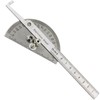 Detachable Rotary Protractor,0-180 Degree Stainless Steel Protractor Machinist Tool 10cm
