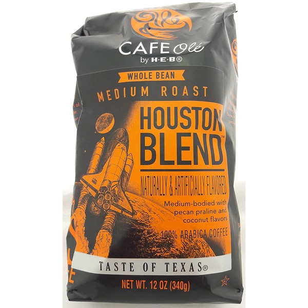 Cafe Ole Houston Blend Medium Roast Whole Bean Coffee