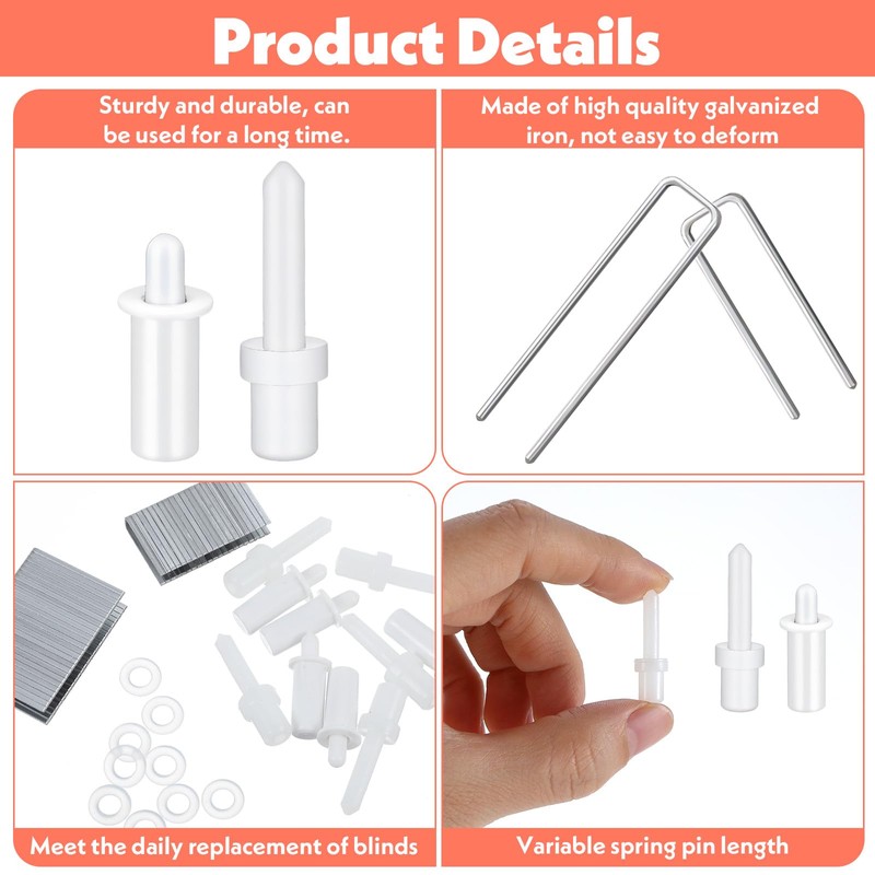 85 PCS Shutter Repair Pins Kit Shutter Blind Pins Plantation