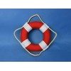 Hampton Nautical Vibrant with White Bands Life Ring Decoration, 6",