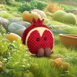 Apricot Lamb Delicious Pomegranate Stuffed Animals for Kids, Soft Cute Plush Toys for Baby Girl and Boy, Fluffy Delicious Pomegranate 4.8 Inches