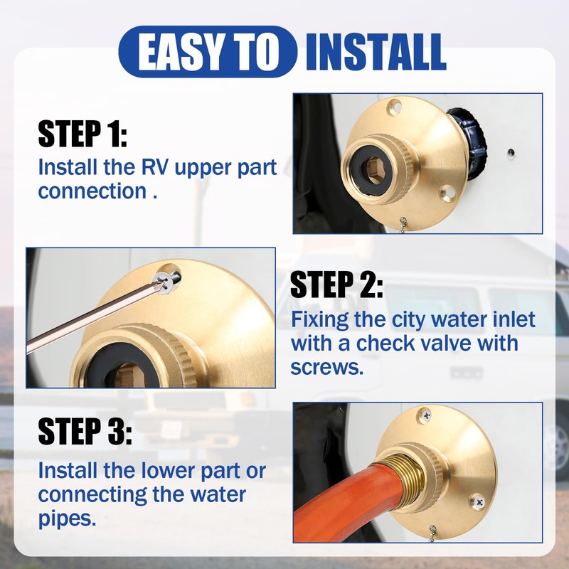 513110-1 Boat Fresh Water Inlet, for Sea-Dog Boat Washdown Kit