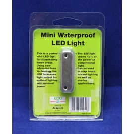 ALW4LS CLEAR WHITE 12V DC LED MINI POD WATERPROOF IP67 STAINLESS STEEL AREA MARINE ACCENT LIGHT