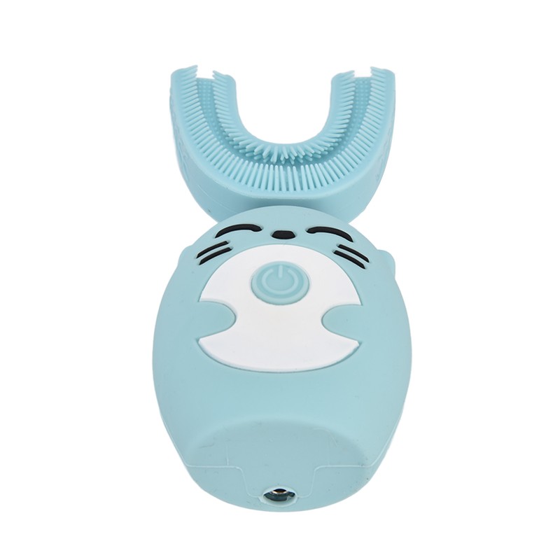 Kids Tooth Brush Cartoon Design USB Charging Food Grade Silicone