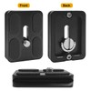 2 PCS Camera PU50 Quick Release Plate + 2 Pcs
