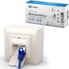 hb-digital 1x CAT 6a Network Socket LAN Socket Universal Junction
