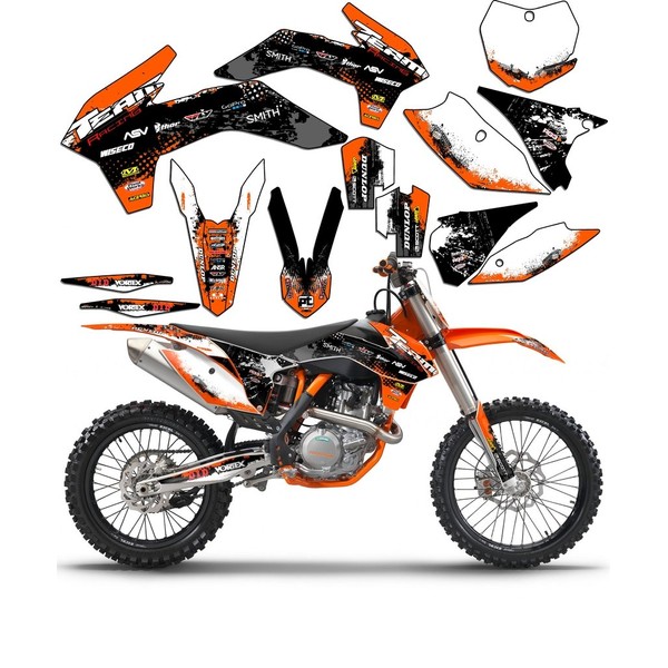 Team Racing Graphics kit Compatible with KTM 2002-2008 SX 65,