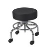 Drive Medical Round Stool with Wheels, Black