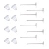 Clear Silicone Earrings for Sports,300 Pairs Clear Plastic Earring Posts