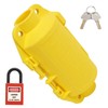 Industrial Electrical Plug Lockout Device Set Universal Electrical Plug Lockout