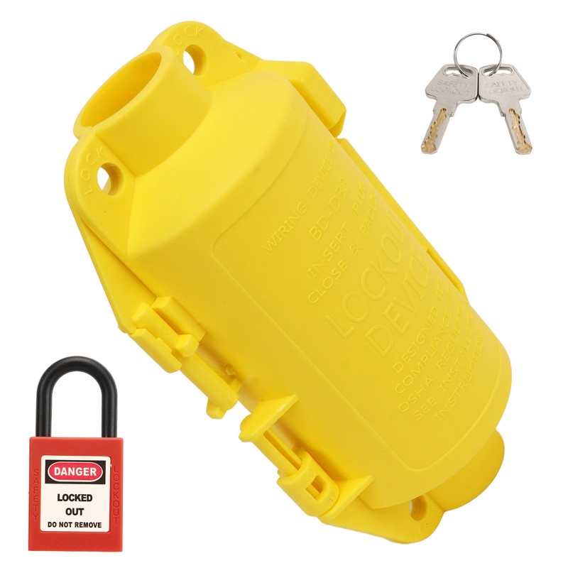 Industrial Electrical Plug Lockout Device Set Universal Electrical Plug Lockout