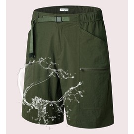 Derminpro Men's Summer Quick Dry Hiking Shorts Cargo Shorts with Multiple Pockets Army X-Large