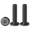 Drenky M6 X 25mm Black Flat Head Furniture Screws, 20
