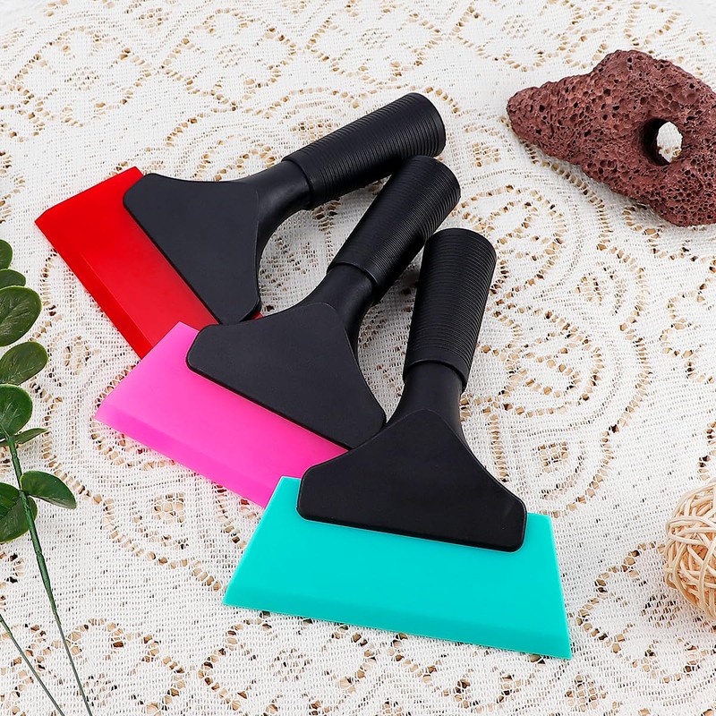 6Pcs Small Squeegee Silicone Window Tint Squeegee Mini Squeegee with