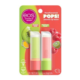 eos Flavorlab Pops! - Bálsamo labial Mango Kiwi y Tropical Twist, edición limitada, 0.14 onzas, paquete de 2