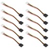 10 Pcs SATA Cables Big 4Pin to 15Pin IDESATA Power