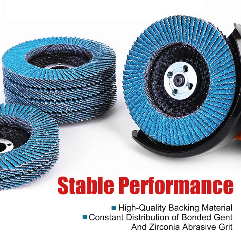 EZARC Flap Discs 40 Grit, 4 1/2 x 7/8-Inch Flap