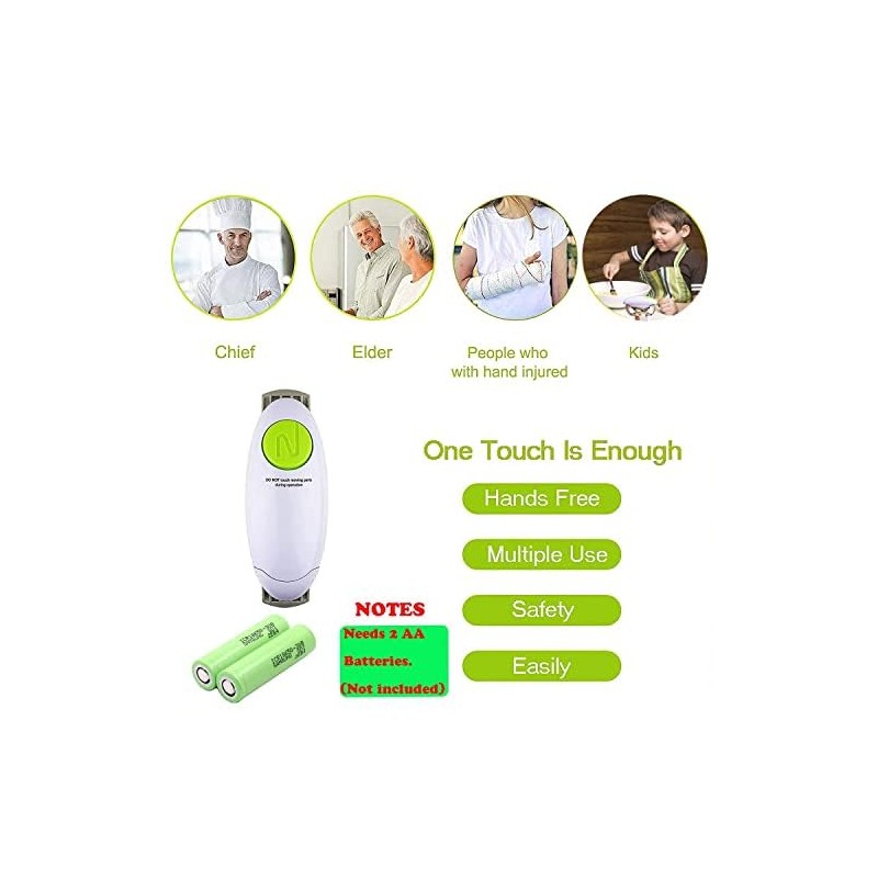 YUET Electric Jar Opener - Portable, Strong, and Hands-Free Automatic
