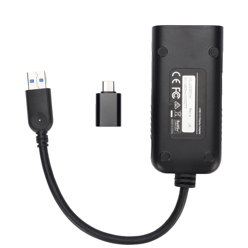 USB3.0 to High Definition Multimedia Interface 2K Adapter, Dual Monitor
