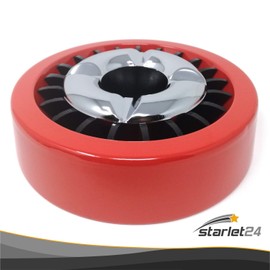 Starlet24® Fire Killer Ashtray for Outdoor Wind Ashtray Stable Round Flat – Red