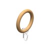 Interdeco Curtain Rods Wooden Rings with Pleat Hooks / Curtain