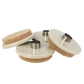 Felt Floor Scratch PROTECTION Pads - No More SCRATCHES on your Wood Laminate, Lino, Wooden & Tile Floors! 4x Large 1½" Pads
