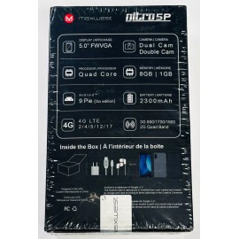 MaxWest Nitro5P 4G LTE-Silver 5” Unlocked/8GB Condition: Brand New